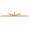 Ekena Millwork Redmond Smooth Timber Gable Bracket, Western Red Cedar, 108"W x 22"H x 1 1/2"D x 3 1/2"F, 5/12 Pitch GBW108X22X0204RED00SWR - alternate 3